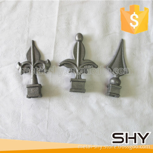 decorative cast iron spearhead, parts of cast iron fence